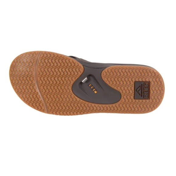 Reef Fanning Sandals Size 10 NEW w/ Bottle Opener - Brown main image 5